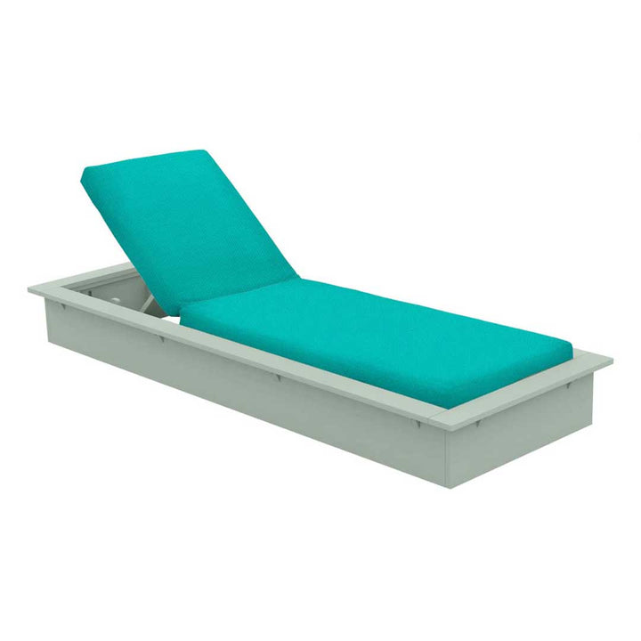 Echo Chaise with Cushion | Patio Loungers by Ledge Lounger