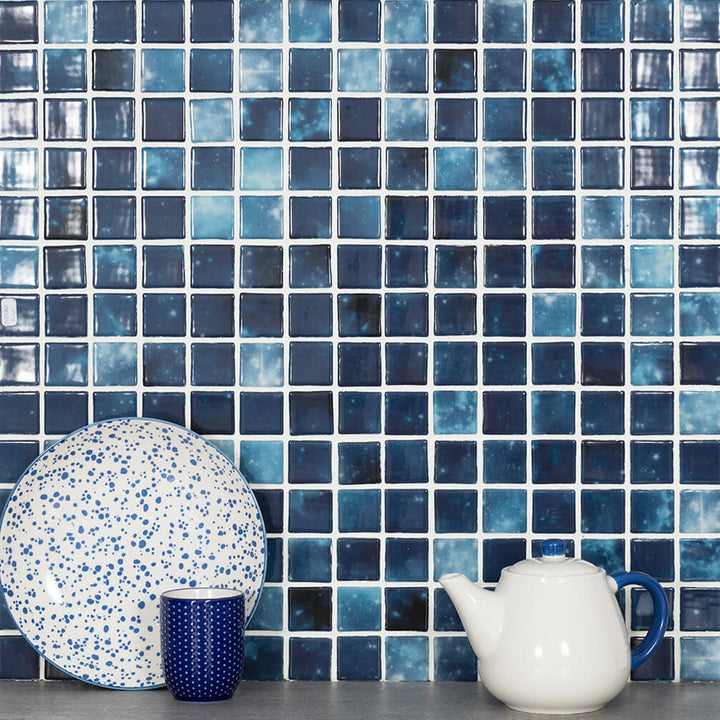 Estelar Blue, 1.5" x 1.5" - Glass Tile