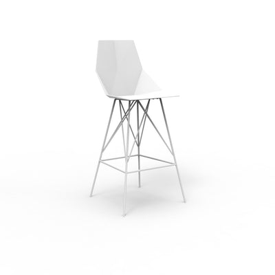 Faz Bar Stool | Modern Patio Furniture by Vondom - White