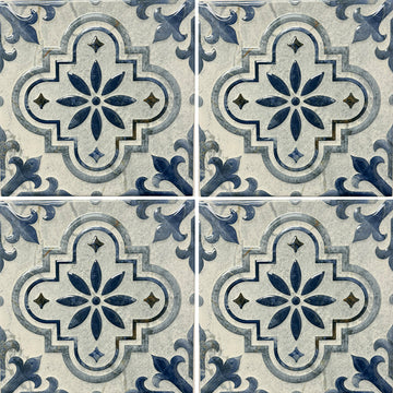 Flora Belize, 6" x 6" Porcelain Tile | Fujiwa Pool Tile