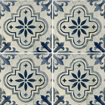 Flora Belize, 6" x 6" Porcelain Tile | Fujiwa Pool Tile