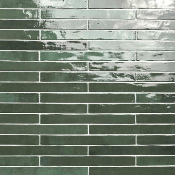 Flamenco Racing Green, 2" x 18" Porcelain Tile | MSI Wall Tile