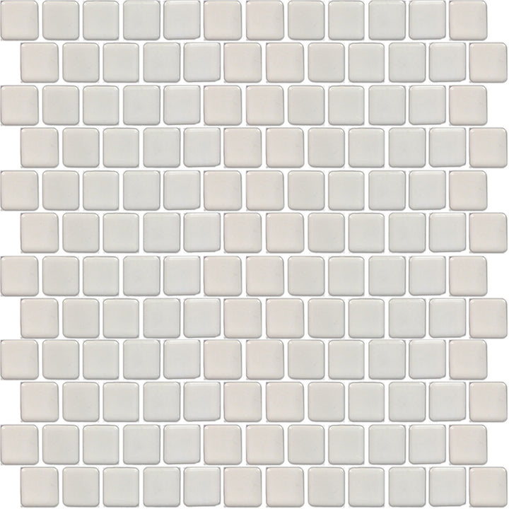 White, 1" x 1" | PEB-102 | Fujiwa Porcelain Pool Tile