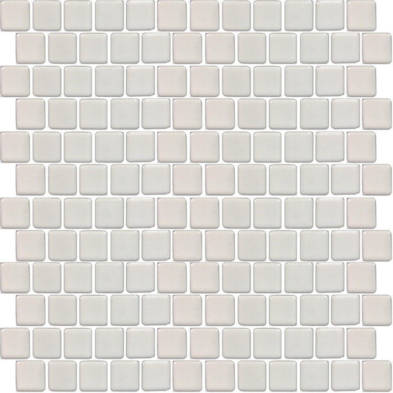 White, 1" x 1" | PEB-102 | Fujiwa Porcelain Pool Tile