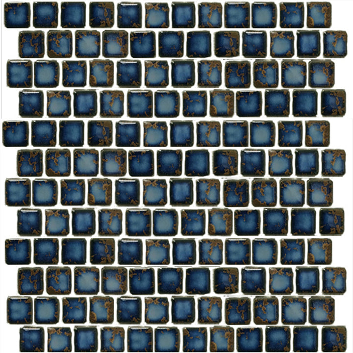 PEB-139 - Terra Blue, 1" x 1" - Porcelain Pool Tile - Fujiwa