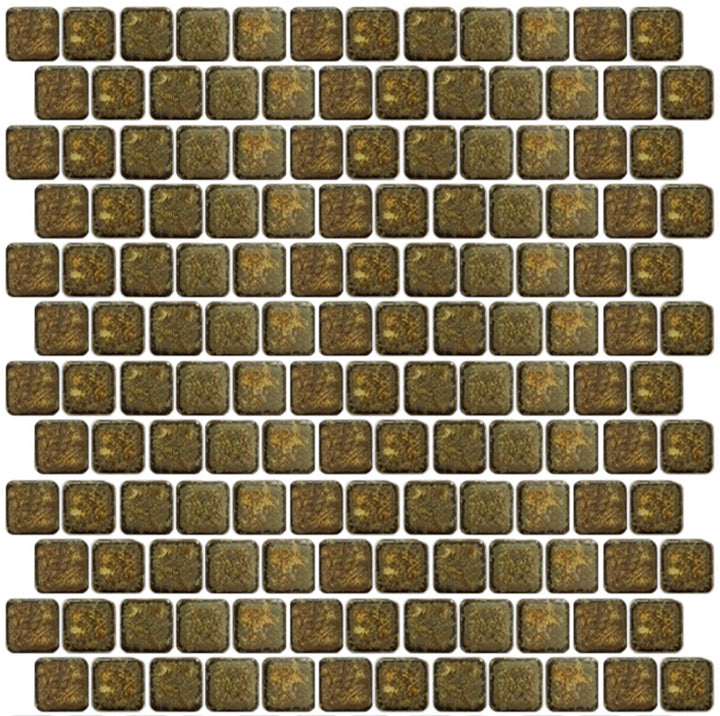 Bronze, 1" x 1" | PEB-167 | Fujiwa Porcelain Pool Tile