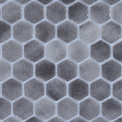 Abyss, Hexagon Mosaic Glass Tile | Pools, Spas, Kitchens, and More