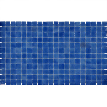 Indigo Ebb, 1" x 1" Glass Tile | Pool, Spa, & Kitchen Tile