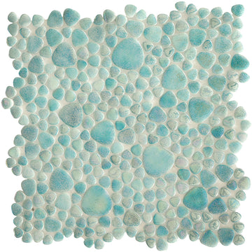 Pacific Mist, Mixed Pebble Glass Tile | Pool, Spa, & Kitchen Tile