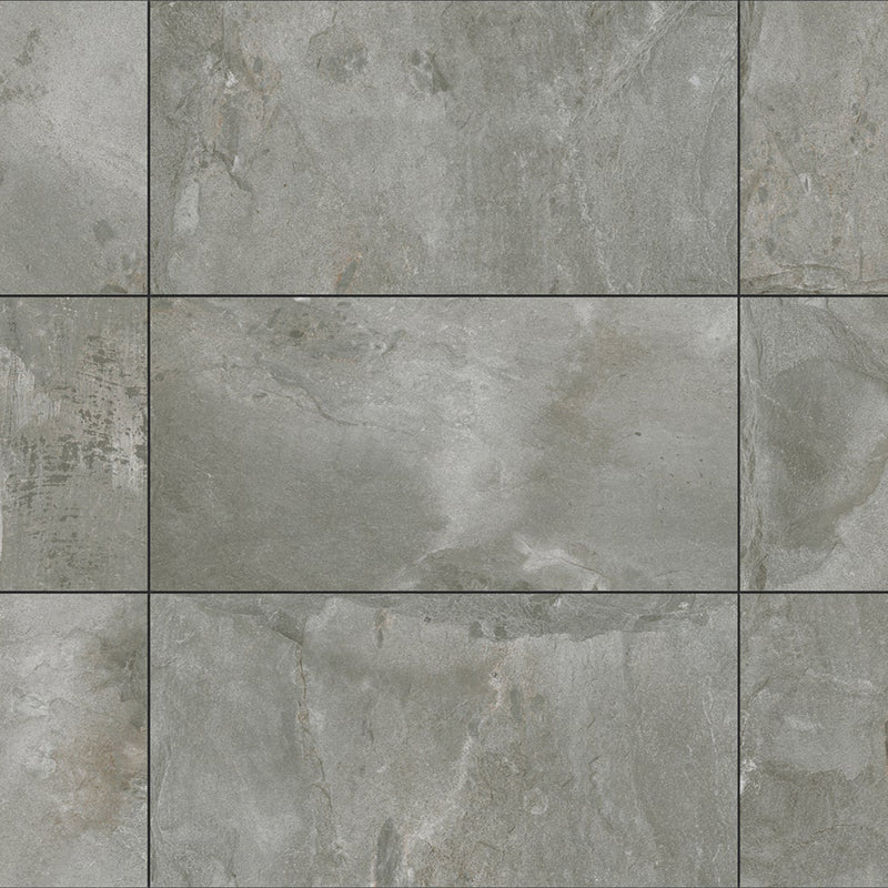 Arkham Gray, 12" x 24" Porcelain Tile | Porcelain Floor Tile