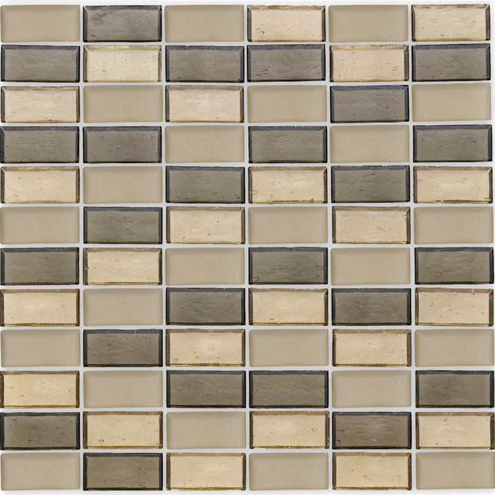 Castle, 1" x 2" Glass Mosaic Tile | E12CASTXXS | American Glass Mosaics