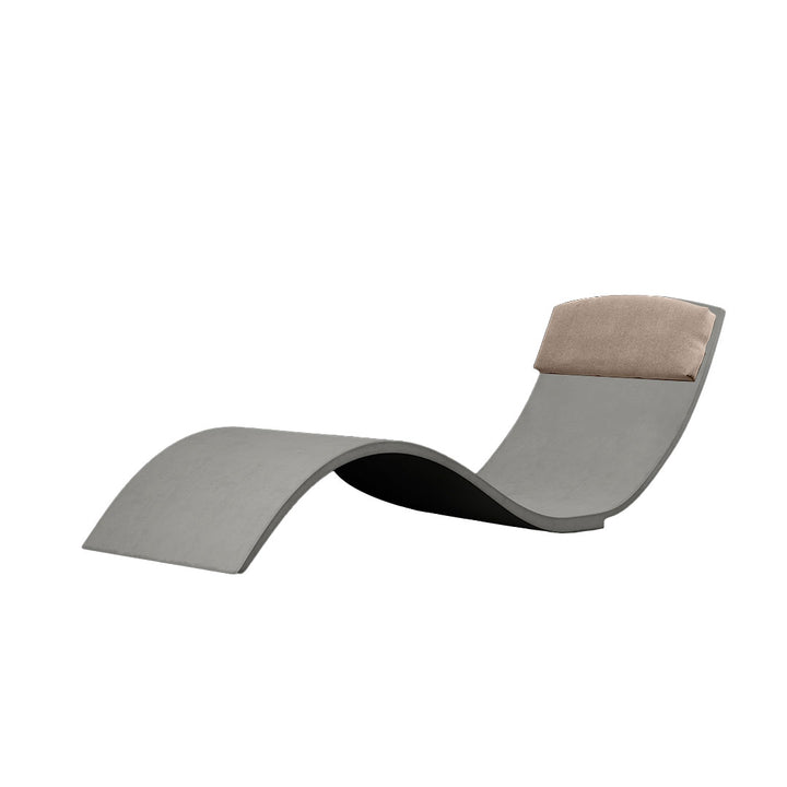 Curve II Chaise Lounger | Concrete Pool and Patio Lounge Chair