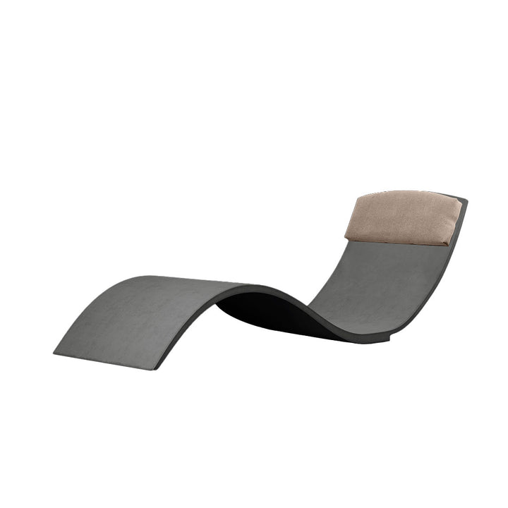 Curve II Chaise Lounger | Concrete Pool and Patio Lounge Chair