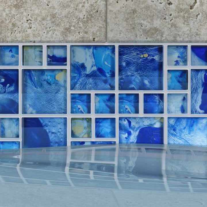 Island Gulf, Mixed | ANTHSPIG | Mosaic Glass Tile for Pools & Spas