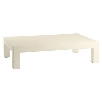 Jut Mesa Coffee Table | Modern Patio Furniture - Ecru