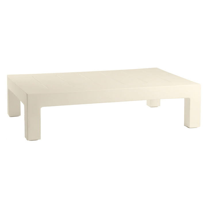 Jut Mesa Coffee Table | Modern Patio Furniture - Ecru