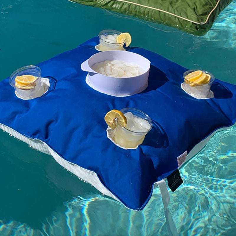 Kai Cocktail Caddy, Pacific Blue - Pool Float | Floating Luxuries