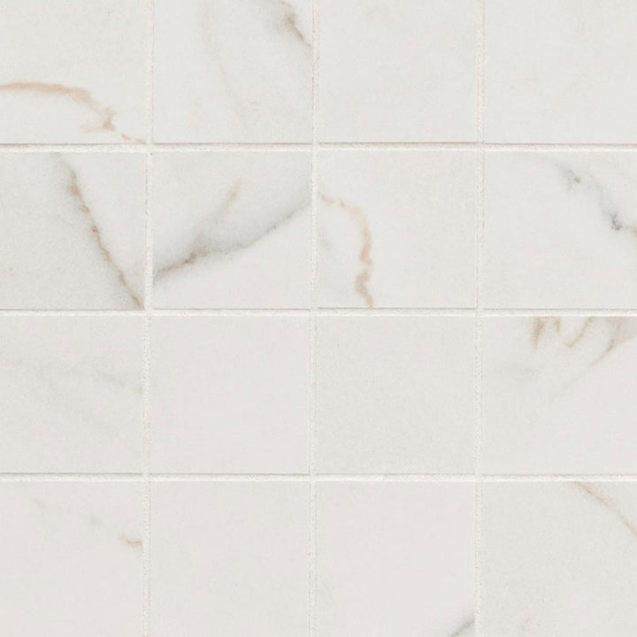 Calacatta Lucca Matte, 3" x 3" | Porcelain Floor & Wall Tile by MSI