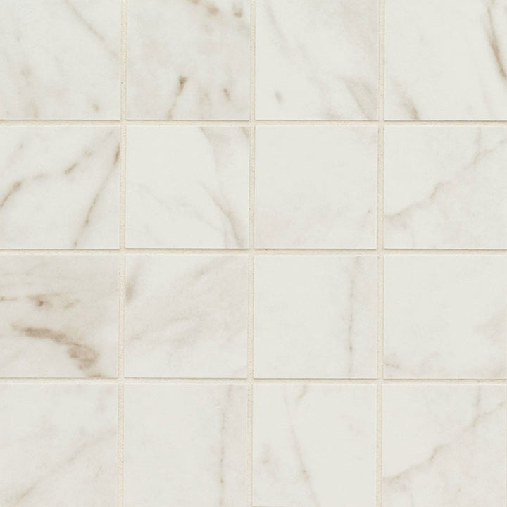 Carrara Bianco Matte, 3" x 3" | Porcelain Floor & Wall Tile by MSI