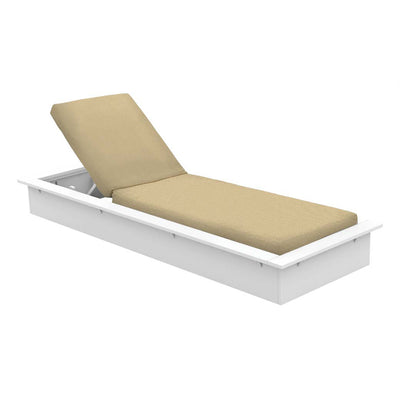  Echo Chaise, White Resin | Patio Furniture by Ledge Lounger