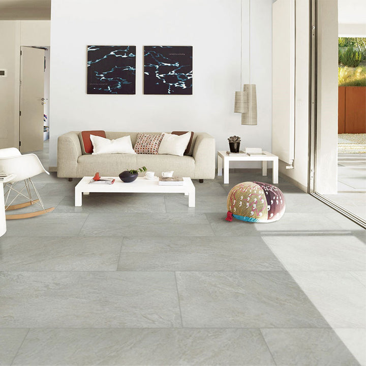 Legions Quartz White, 24" x 48" Porcelain Tile | MSI