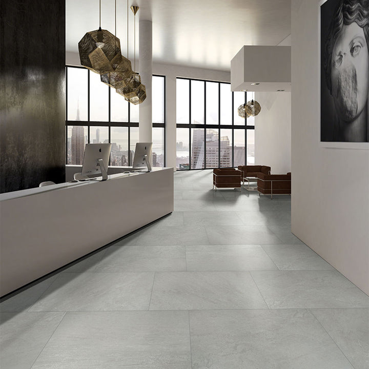 Legions Quartz White, 24" x 48" Porcelain Tile | MSI