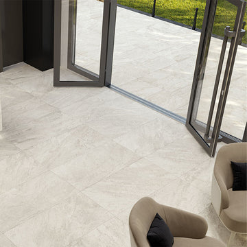 Legions Quartz White, 24" x 48" Porcelain Tile | MSI