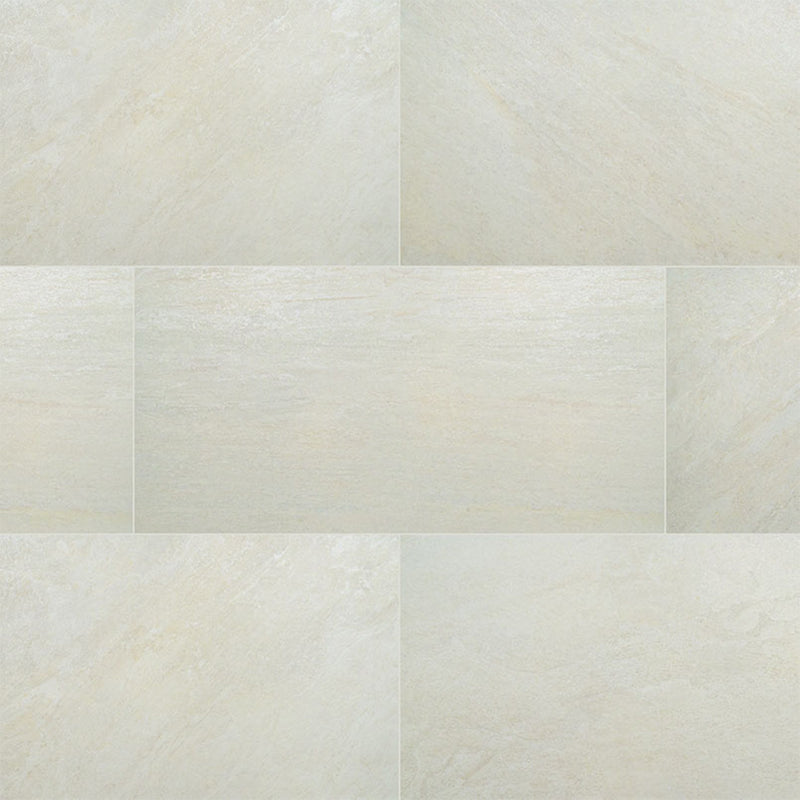 Legions Quartz White, 24" x 48" Porcelain Tile | MSI