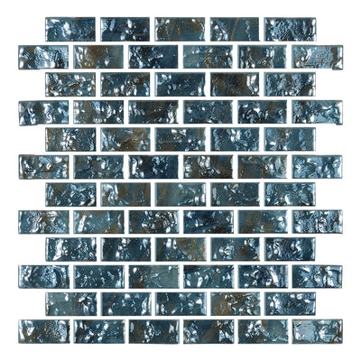 Level Royal, 1" x 2" Glass Tile | Mosaic Pool Tile by Vidrepur 