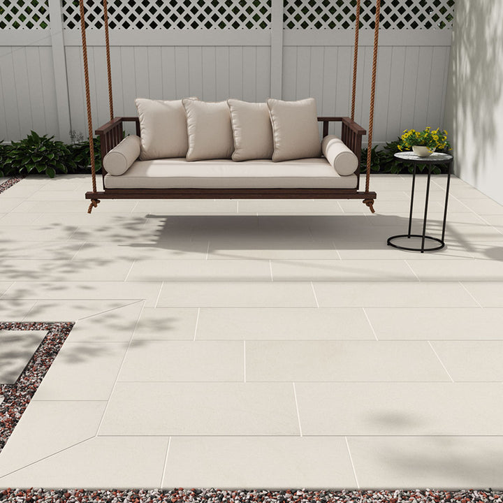 Living Style Cream, 18" x 36" | 2CM Outdoor Porcelain Paver by MSI