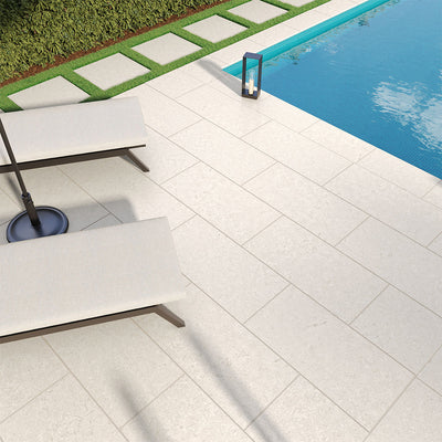 Living Style Pearl, 18" x 36" | 2CM Outdoor Porcelain Paver by MSI