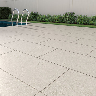 Living Style Pearl, 18" x 36" | 2CM Outdoor Porcelain Paver by MSI