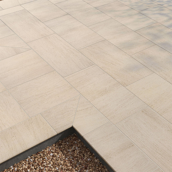 Living Style Beige, 18" x 36" | 2CM Outdoor Porcelain Paver by MSI