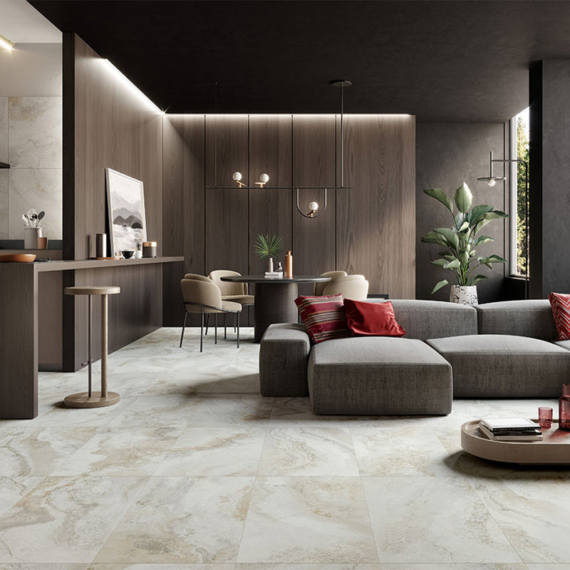 Living Style Travertino, 18" x 36" Porcelain Tile | MSI Floor Tile