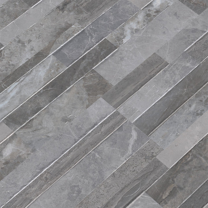 Palisade Grey, 6" x 24" Porcelain Stacked Ledger Tile | NPALGRE6X24 