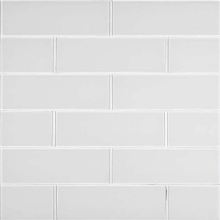 Ice, 4" x 12" Glass Tile | Subway Kitchen and Bath Tile by MSI