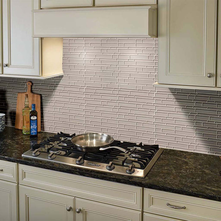 Pebble Interlocking Glass Tile | Mosaic Tile for Kitchens and Baths