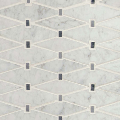 Carrara White Marbella Diamond | Stone Tile for Kitchen and Bath