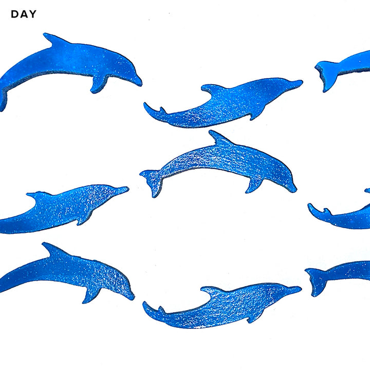 Mini Wave Dolphins - Glow in the Dark Pool Mosaics