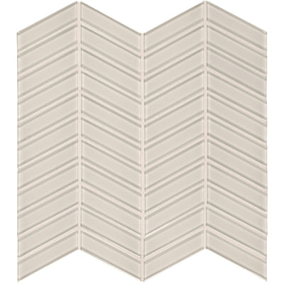 Mist Chevron, Glass Tile | Tesoro Backsplash & Wall Tile