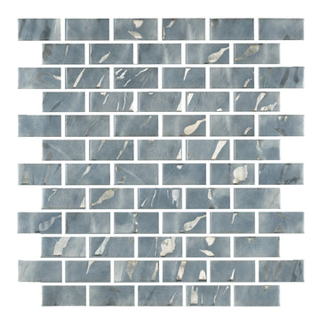 Oasis Gray, 1" x 2" Glass Tile | Pool, Spa, & Kitchen Tile