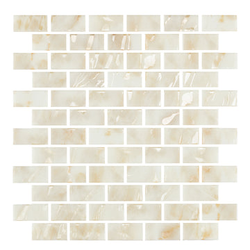 Oasis Marfil, 1" x 2" Glass Tile | Pool, Spa, & Kitchen Tile