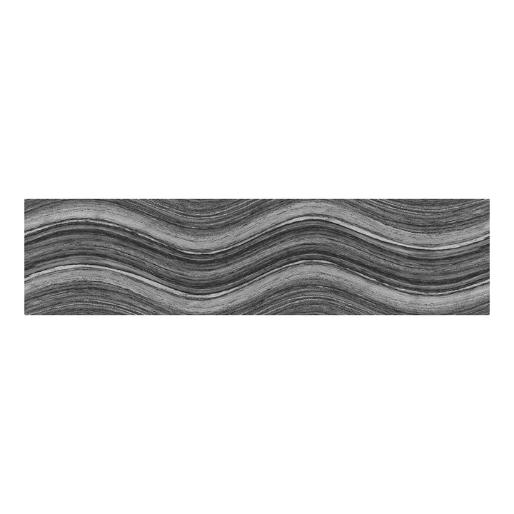 Ocean Wave Charcoal, 6" x 24" | Pool Waterline Tile