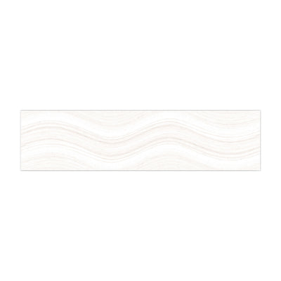 Ocean Wave Ice White, 6" x 24" | Pool Waterline Tile