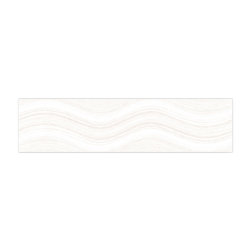 Ocean Wave Ice White, 6" x 24" | Pool Waterline Tile