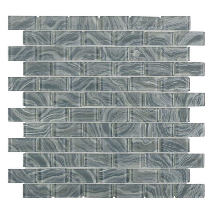 High Tide Grey, 1" x 2" Glass Tile | Anthology Pool & Spa Tile