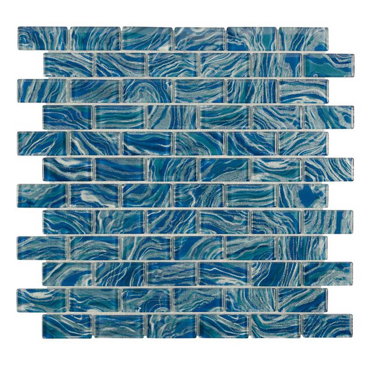 High Tide Navy, 1" x 2" Glass Tile | Anthology Pool & Spa Tile