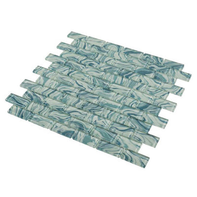 High Tide Turquoise, 1" x 2" Glass Tile | Anthology Pool Tile