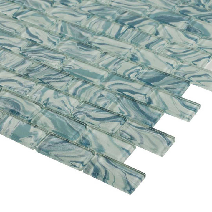 High Tide Turquoise, 1" x 2" Glass Tile | Anthology Pool Tile