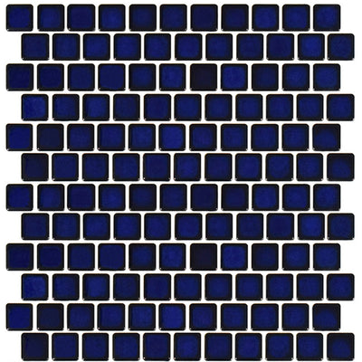 PEB-191 - Royal Blue, 1" x 1" - Porcelain Pool Tile - Fujiwa